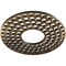 Ekena Millwork Fink Architectural Grade PVC Pierced Ceiling Medallion, Antiqued Brass, 16"OD x 5 3/4"ID x 1/2"P CMPP16FFABS - alternate 3